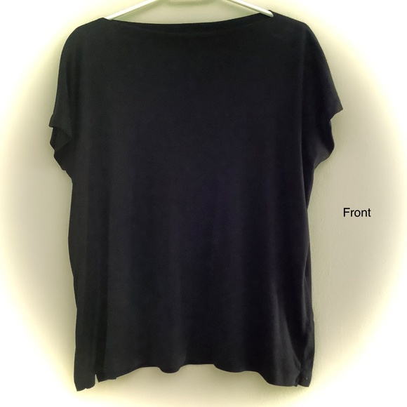 Jones NY Boxy Cap Sleeve Tee - Picture 3 of 6